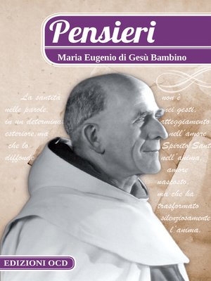 cover image of Pensieri. Maria Eugenio di Gesù Bambino